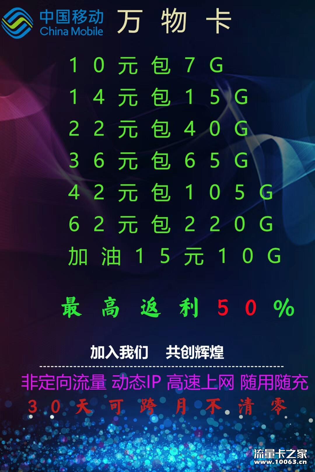 【创网】移动电信联通流量卡，实惠真招代理