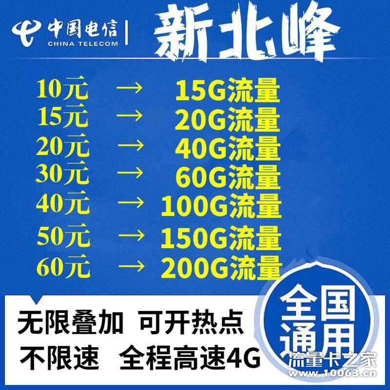电信北峰卡，面向全网招商中