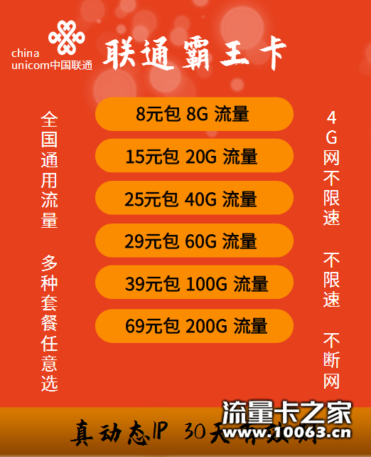 联通动态稳定不死卡 工作室行业使用 高返