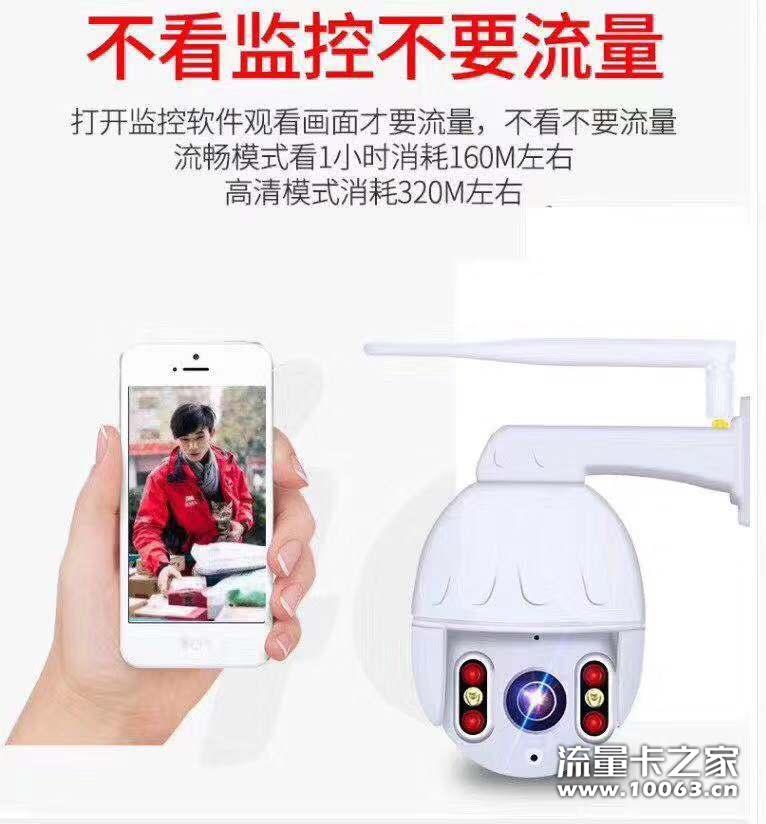 4G白色塑料球机，支持移动电信联通网络