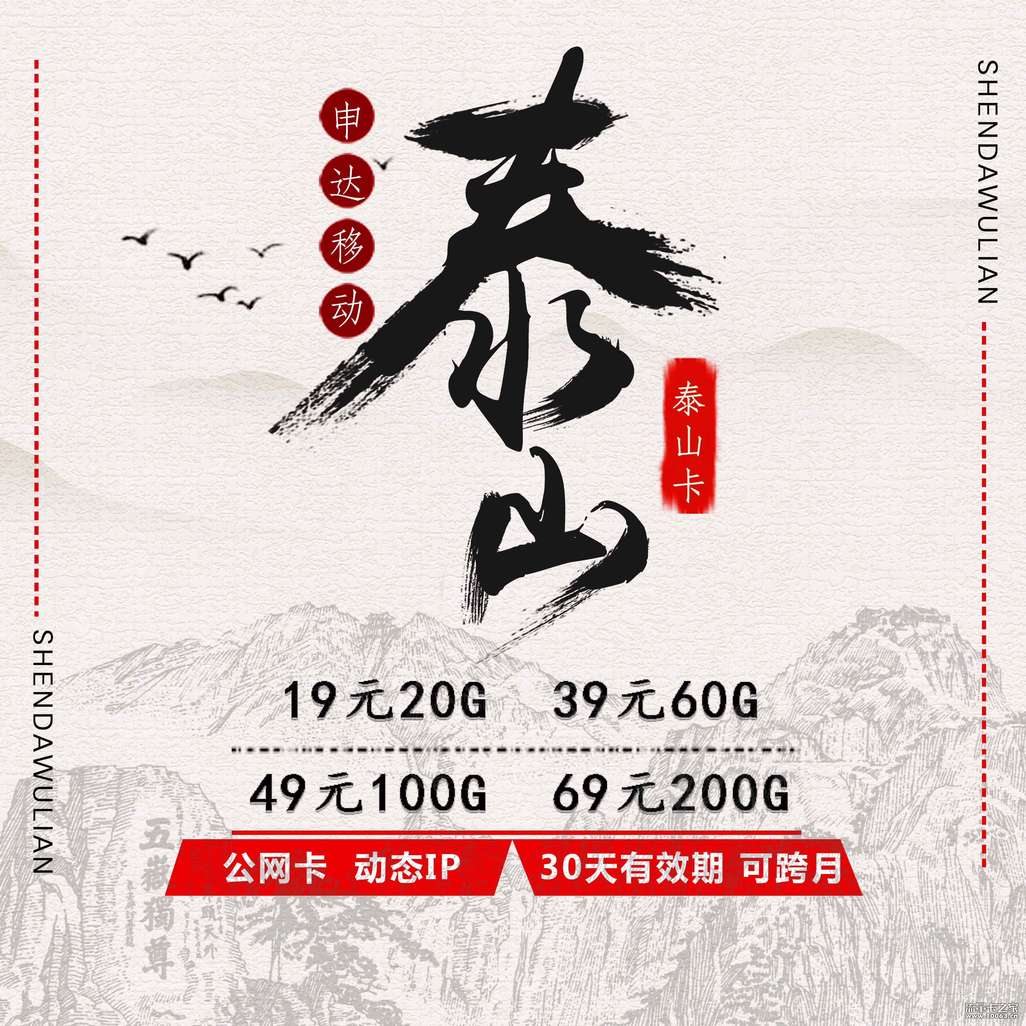 申达移动极光卡动IP 公网卡